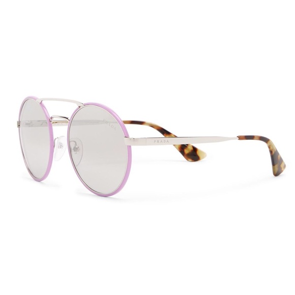 Prada Accessories - Prada 54mm Round Catwalk Sunglasses in Violet NWT